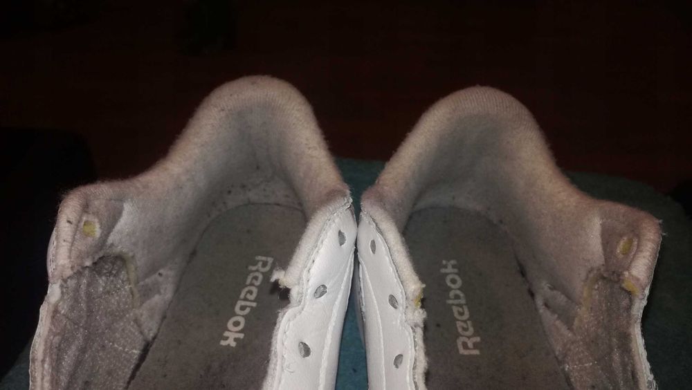 Sneakersy REEBOK CLASSIC LEATHER r.36 skóra białe stan bardzo dobry