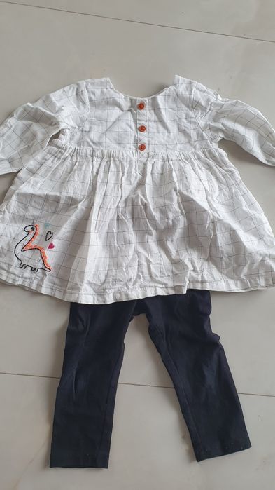 Komplecik Smyk Cool Club 74 tunika leginsy 68 Sukienka bluzka koszulka