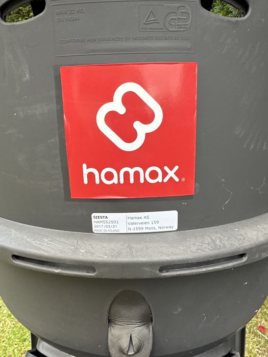 Hamax SIESTA fotelik rowerowy plus mocowanie kostka Hamax