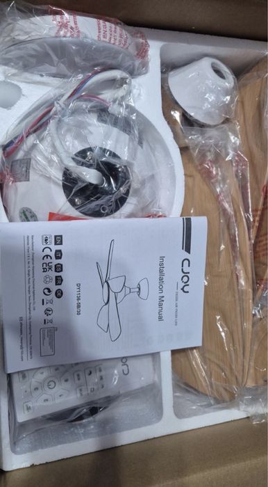 Wentylator sufitowy CJOY z oświetleniem, 30-calowy