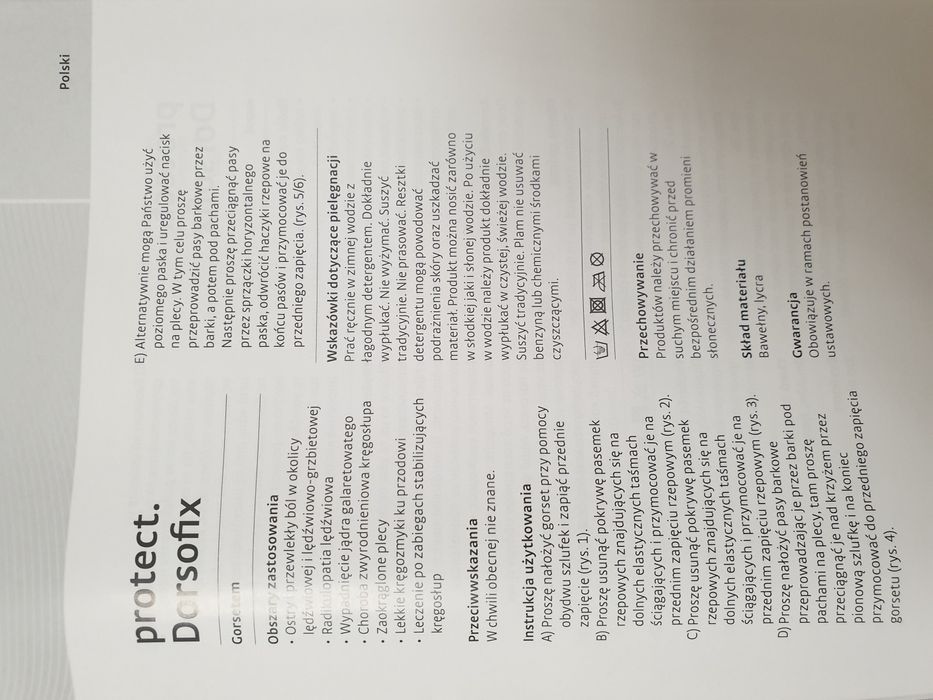 Gorset piersiowo lędźwiowy XL dla kobiet