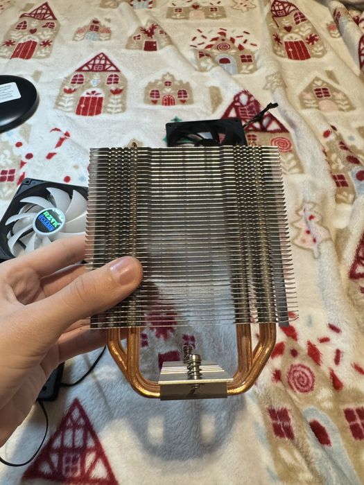 Zestaw chłodzenia PC CPU cooler + 2x wentylator 120mm