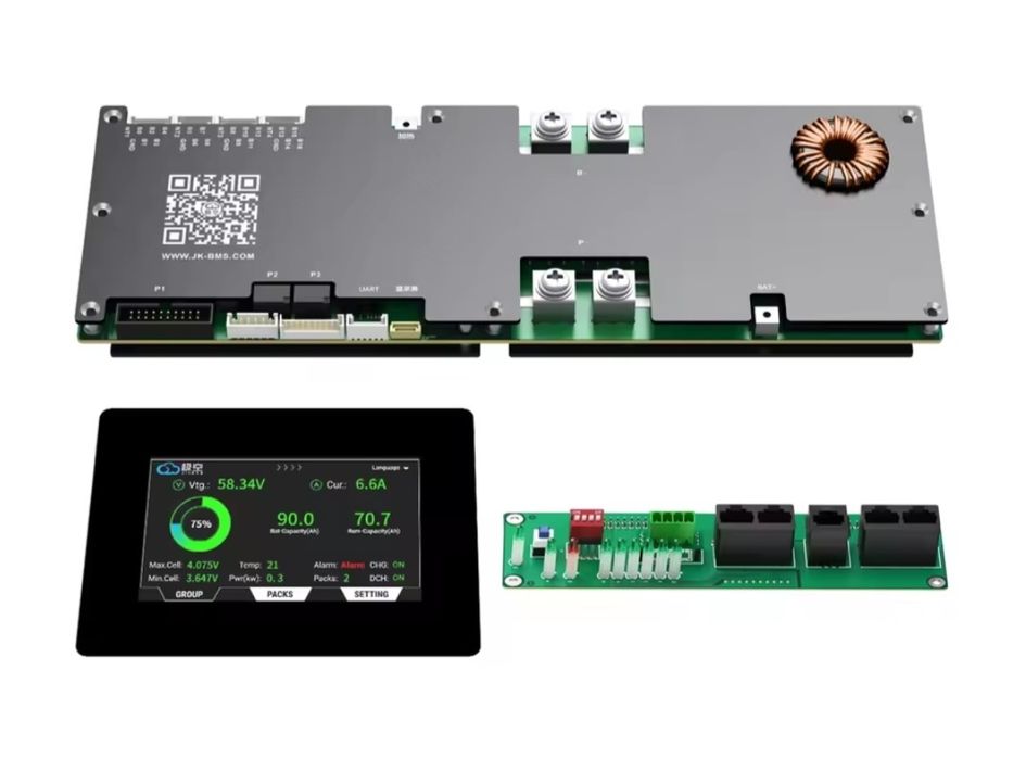 БМС плата JiKong BMS PB2A16S20P V19 UART 200A 8S-16S 2A Powmr Deye