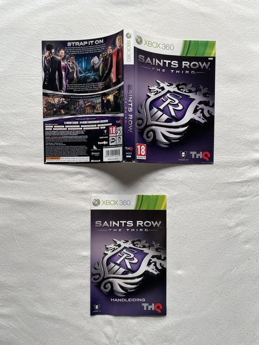 Capa e manual Saints Row The Third - Xbox 360 [Envio grátis]
