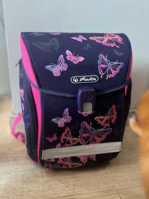 Рюкзак herlitz, розовый в хорошем состоянии