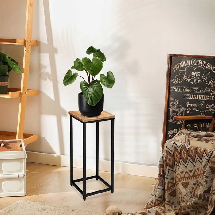 Kwietnik stojący metalowy Arben 63cm czarny craft loft
