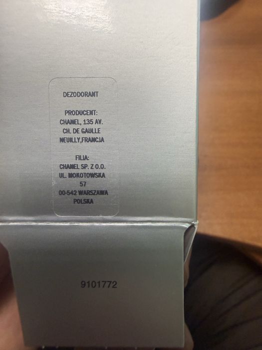 Oryginalny sztyft Bleu de Chanel