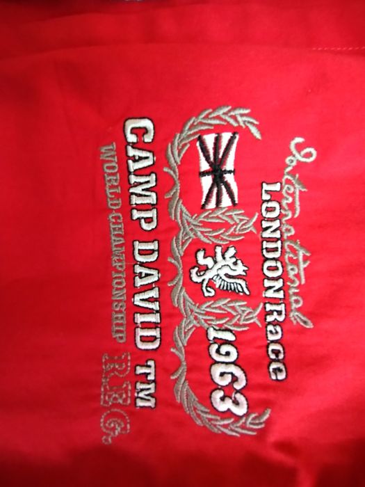 Koszula Camp David Super hafty  piękny czerwony kolor