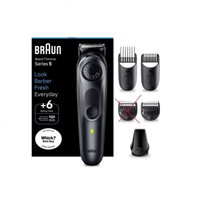 BRAUN SERIES 5 trymer do brody + końcówki