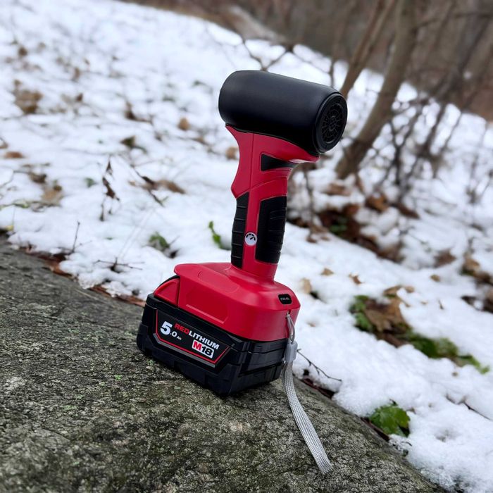MOCNA Kompaktowa Dmuchawa Na Akumulator MILWAUKEE 18-21V + 2 Dysze !