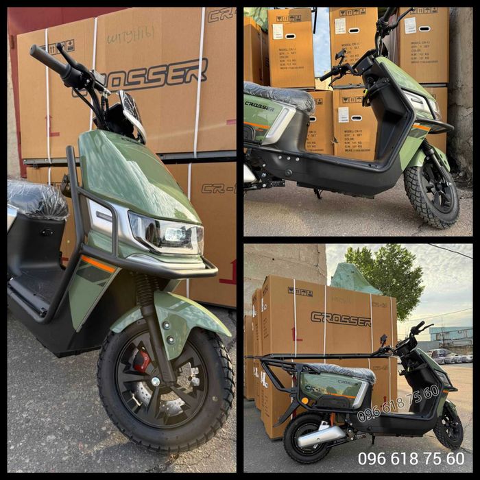 Crosser CR-13 Pro 2000W Lifepo4 Підвищєний вольтаж АКБ 76.8V Зелений