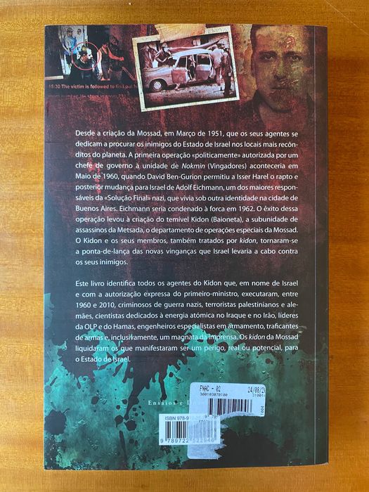 Mossad - Os Carrascos do Kidon, de Eric Frattini