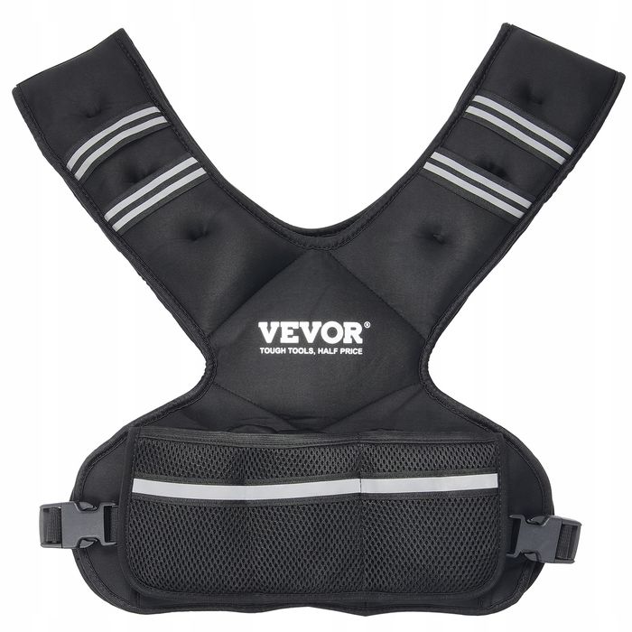 VEVOR regulowana kamizelka obciążeniowa 9-14.5 kg Z 6 ciężarkami