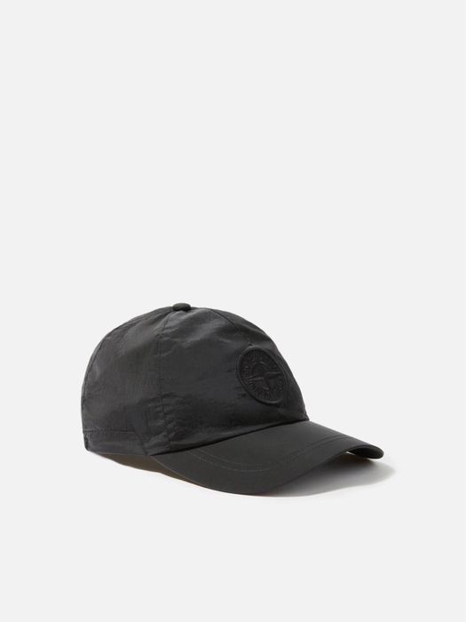Нейлонова кепка Stone Island 6 Panel Nylon Metal Cap Black ОПИС