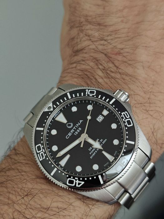 Certina DS Action Diver 43mm Powermatic 80 Ceramic Black