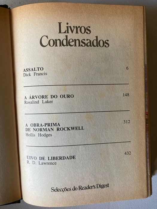 Livros Condensados Reader's Digest [títulos na descrição]