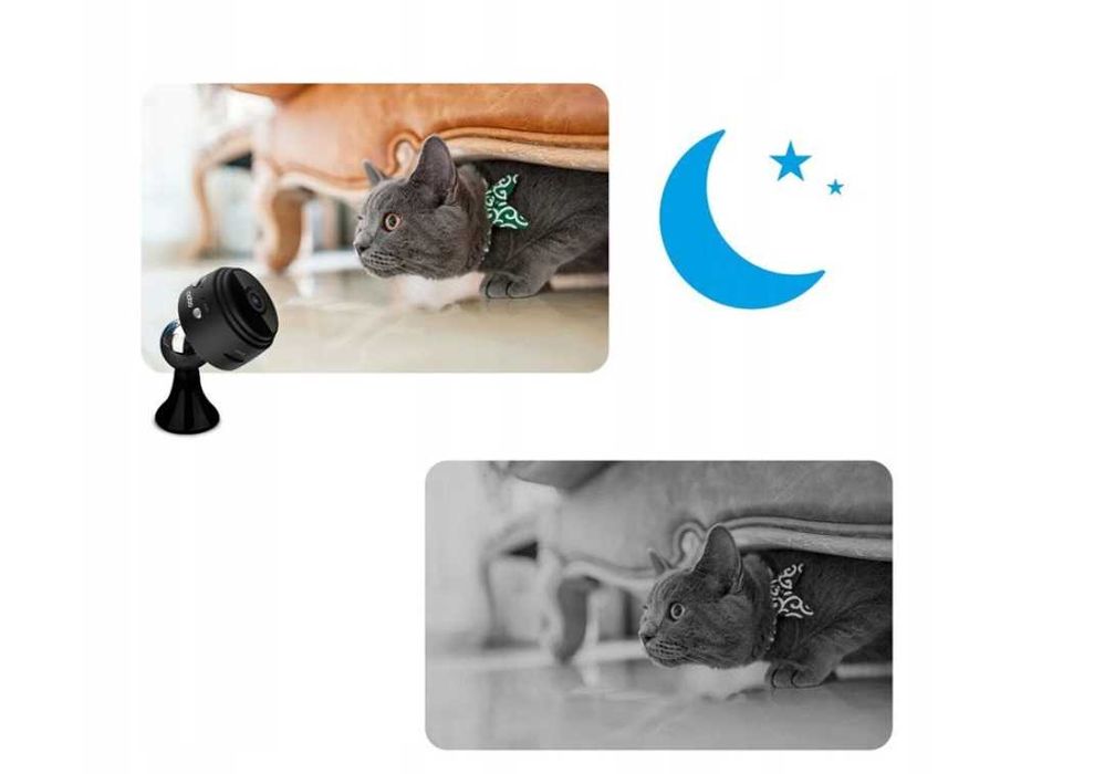 Wielofunkcyjna Mini Kamera Szpiegowska WiFi Ukryta Full HD | WYPRZEDAŻ