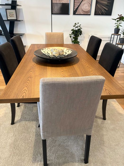 Conjunto 6 Cadeiras Jantar IKEA (4 Kinsdal + 2 Bergmund) + 6 Capas Suplentes