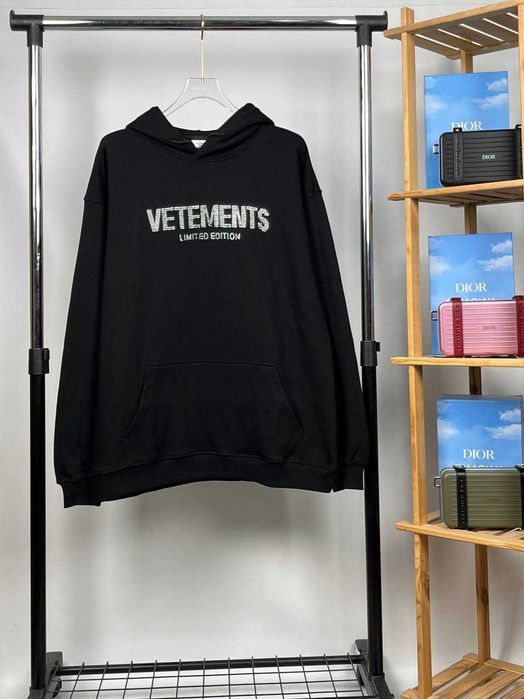 Худі VETEMENTS | Бавовняне Худі Зі Стразами Від Ветементс | Люкс Худі