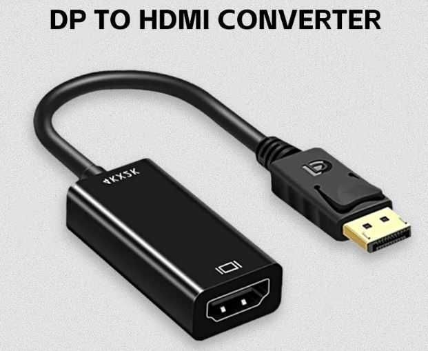Przejściówka / Adapter DisplayPort DP - HDMI 4K/1080P czarny