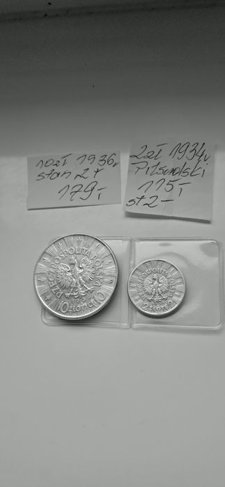 Polska 5 zl 1938 rok Józef Piłsudski zestaw