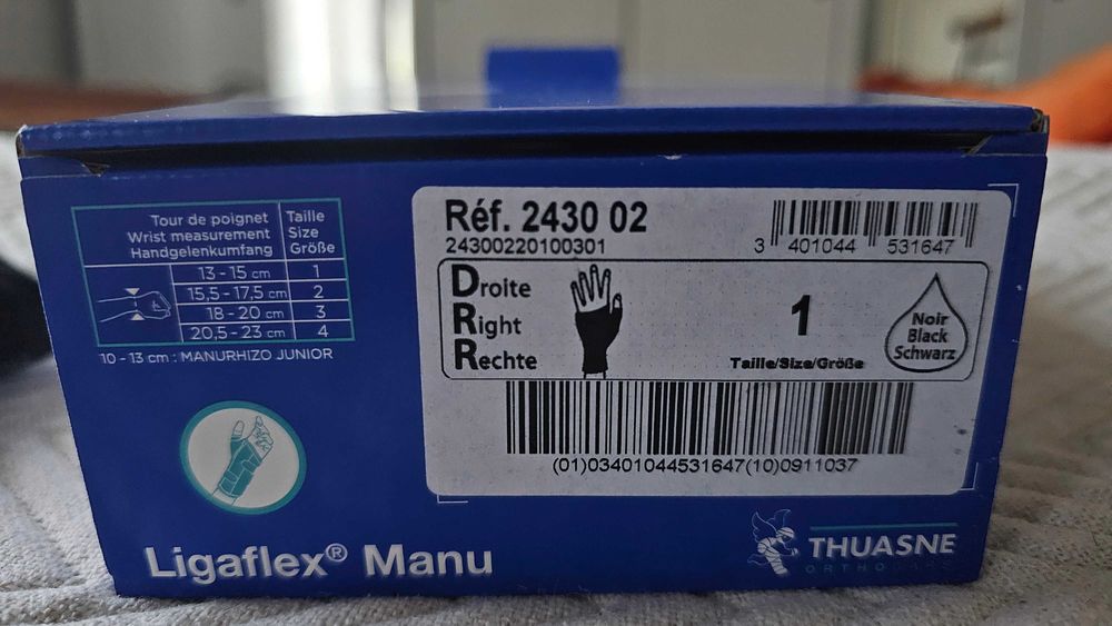 orteza nadgarstka prawa ligaflex manu thuasne