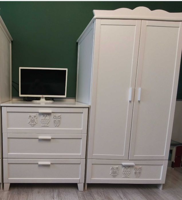 Szafa i komoda Klupś Marsell, zestaw dla dzieci