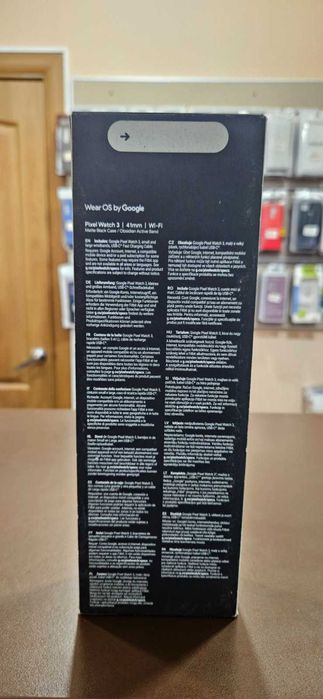 Google Pixel Watch 3 41 mm Wi-Fi Matte Black Aluminum Case/Obsidian Active Band