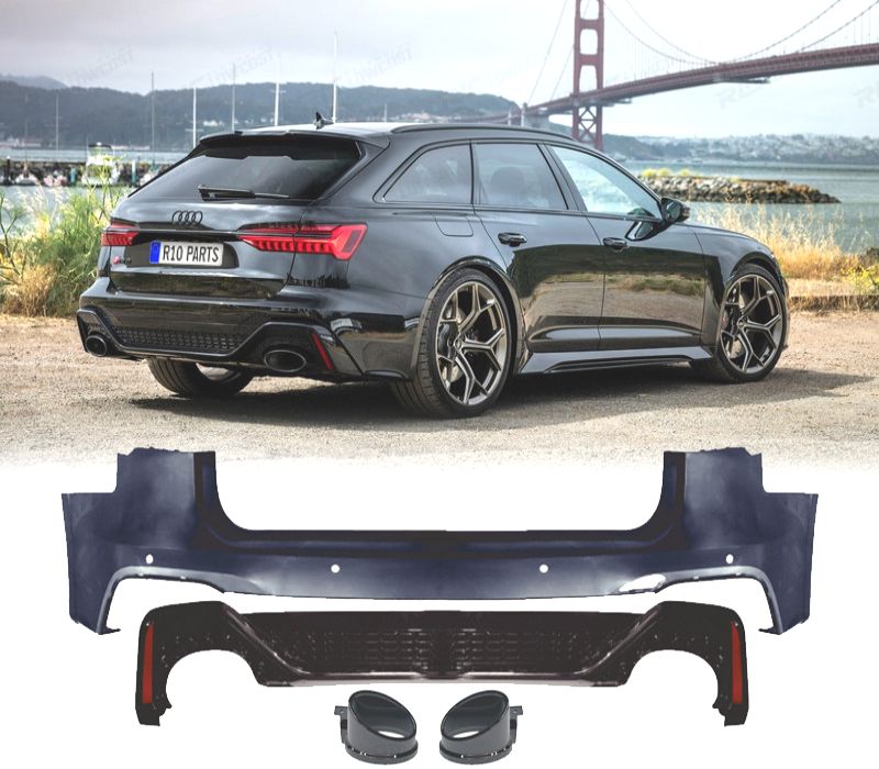 PARA-CHOQUES TRASEIRO AUDI A6 AVANT 19-24 LOOK RS6
