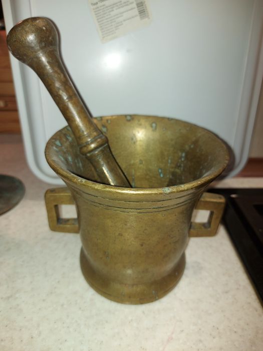 Ступка бронзова старовинна, вага 3.4 кг