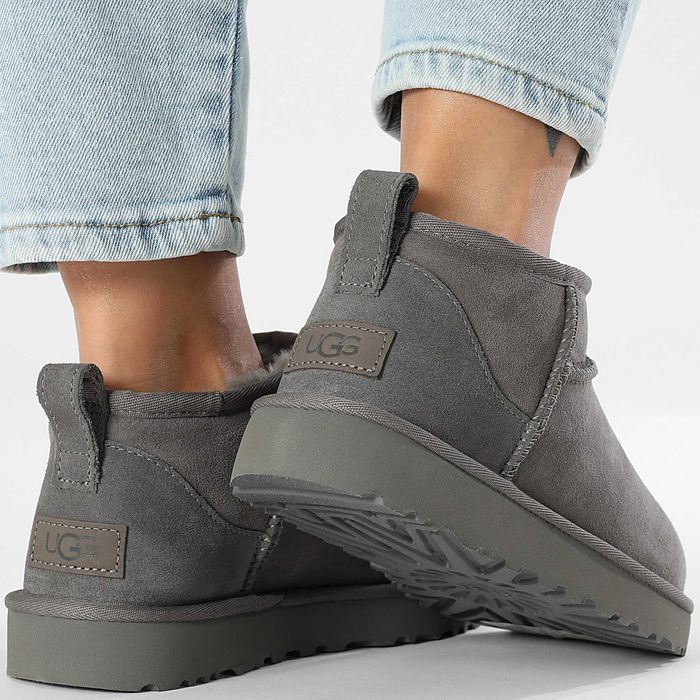 ОРИГІНАЛ UGG Classic Ultra Mini 1116109-GREY ботинки угги женские УГГ