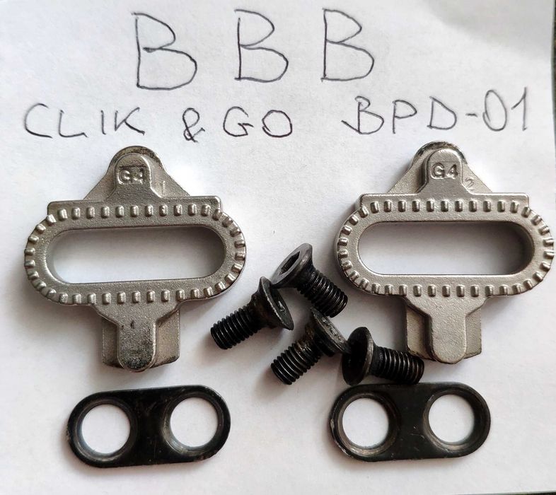 mtb SPD Bloki do pedałów BBB Click & Go BPD-01 CrMo z luzem roboczym