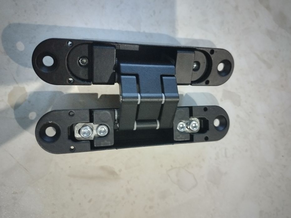 Скрытая дверная петля  24х120 черная, серая (Укр.) в наличии серые 4шт