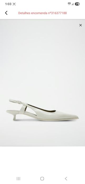 Sapatos pele, 39 Mango novos