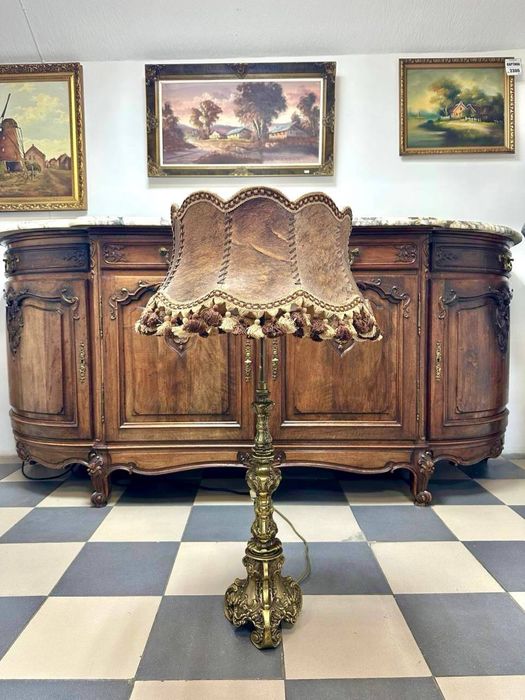 Бронзовий напольний торшер підлоговий світильник 7468