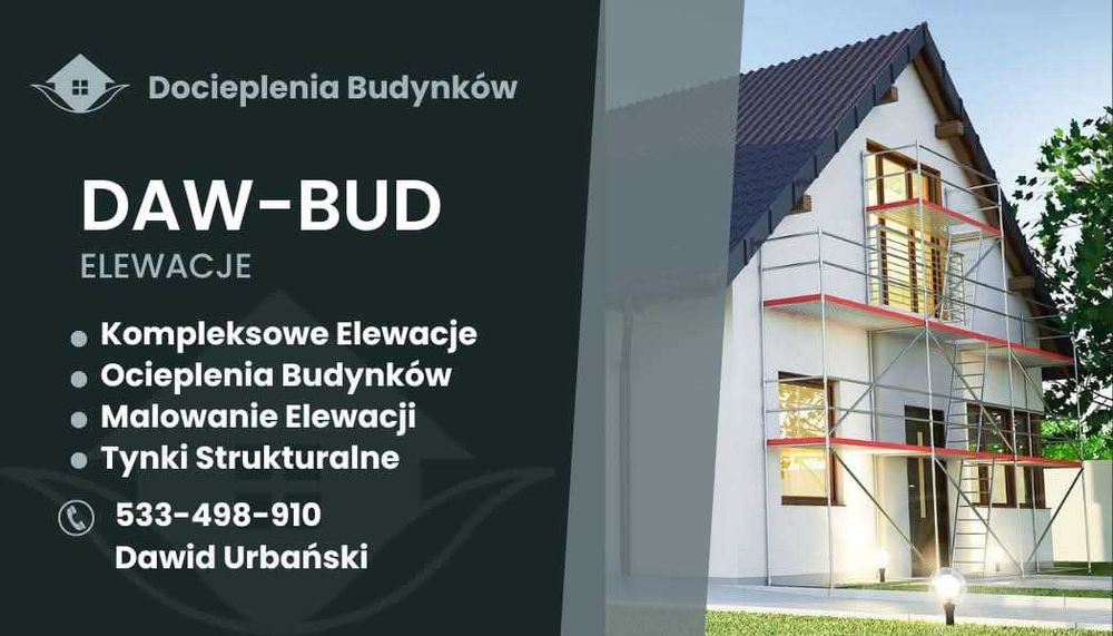 Elewacje | Ocieplenia | Malowanie | Szpachlowanie
