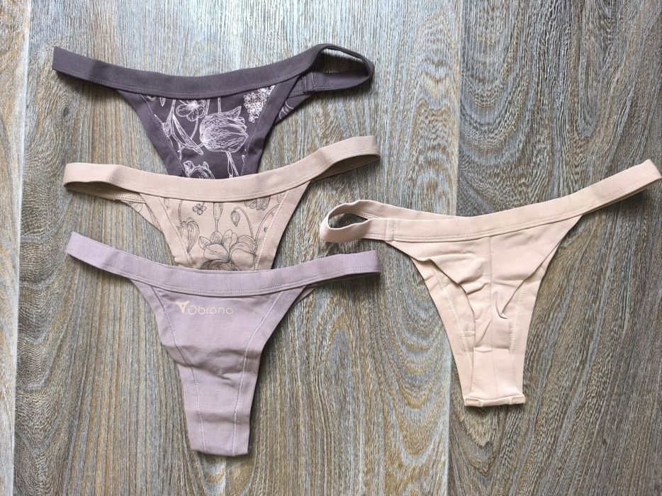 Obrana, стрінги в наборах, із якісної бавовни  S,M,L,XL