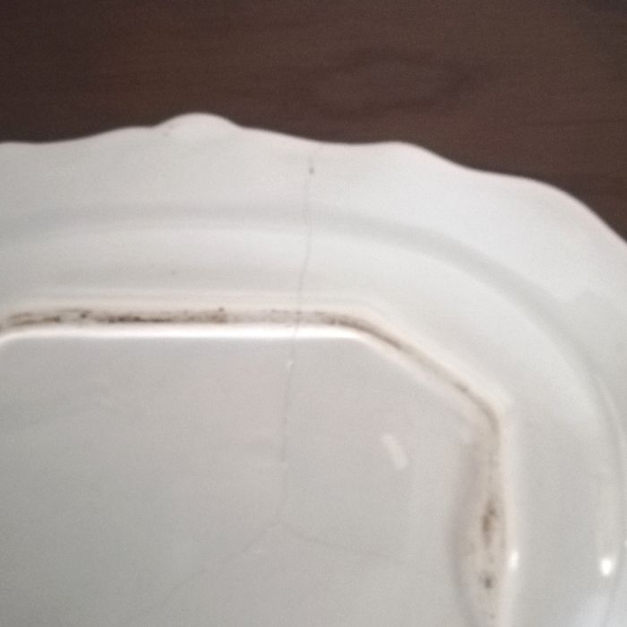 Terrina com travessa vintage, pintada à mão, Carvalhinho