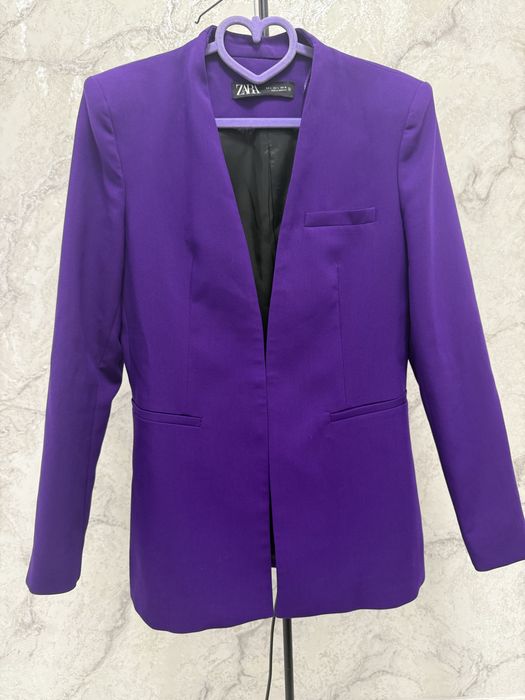 Фіолетовий піджак жакет ZARA, розмір Л
