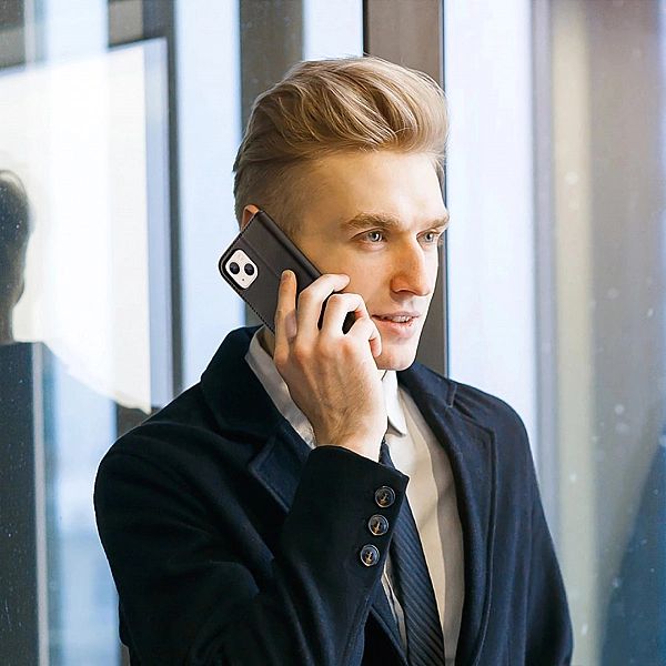 Dux Ducis Hivo skórzane etui z klapką pokrowiec ze skóry naturalnej po