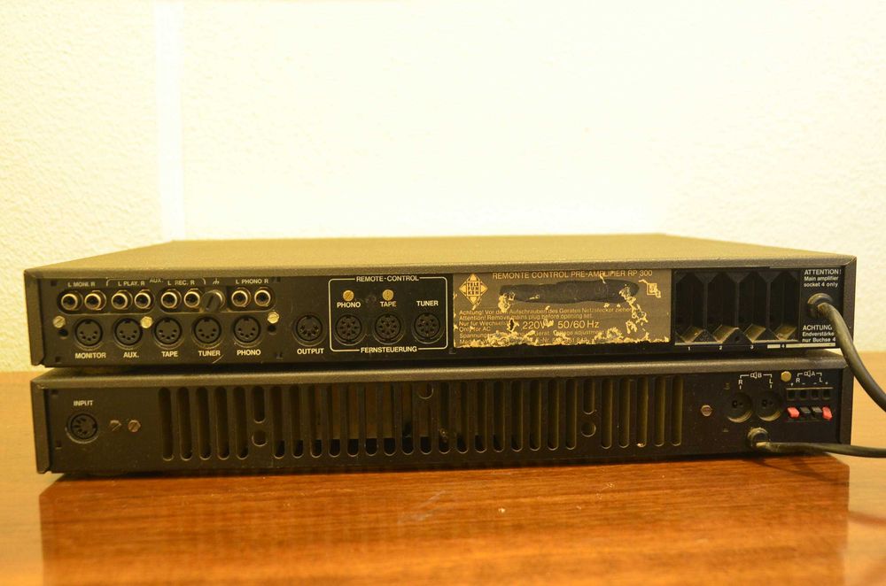 Amplificador Power + Pré Telefunken RP300/RM300