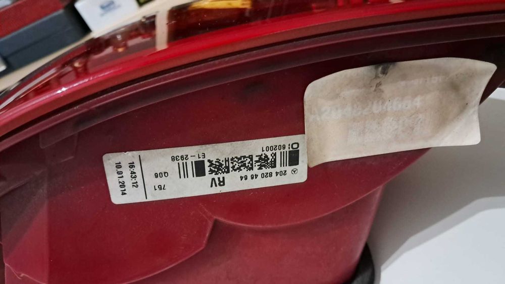 Farolim Traseiro Direito Mercedes W204 S204-Original