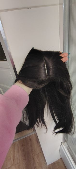 Topper ,40 cm włosy brąz