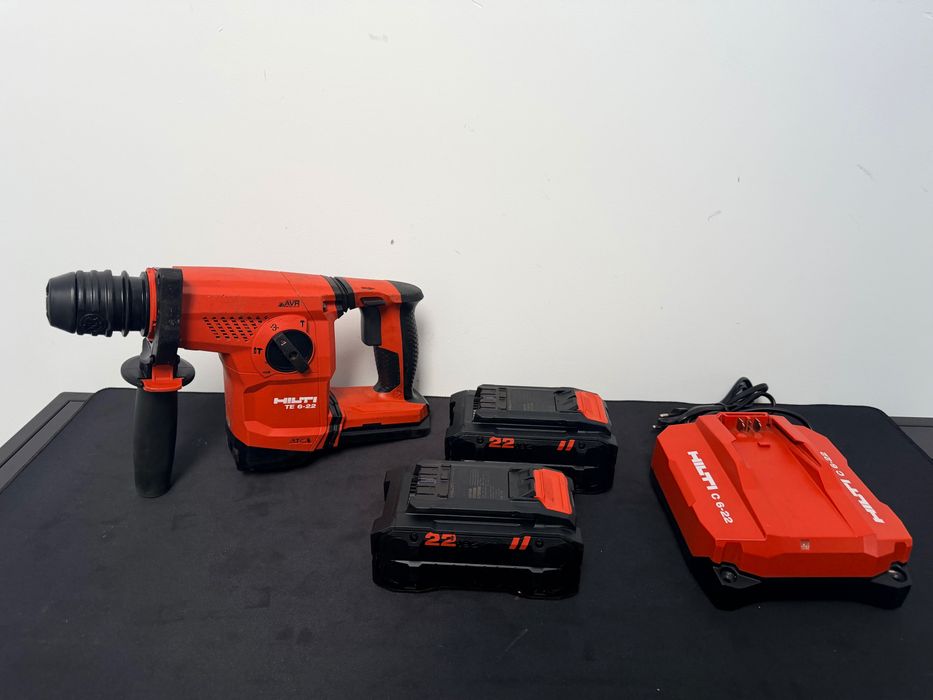 Akumulatorowa młotowiertarka HILTI TE6-22 NURON BDB Stan Mega Zestaw 2 x aku 8.0 Ah