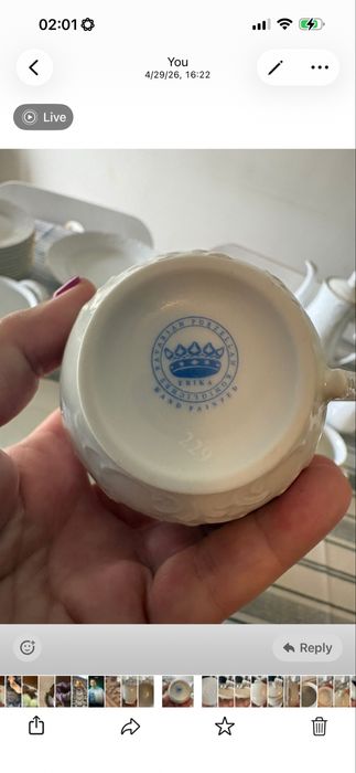 Serviço de mesa em Porcelana Alemã “Bavarian Porzellan Erika”