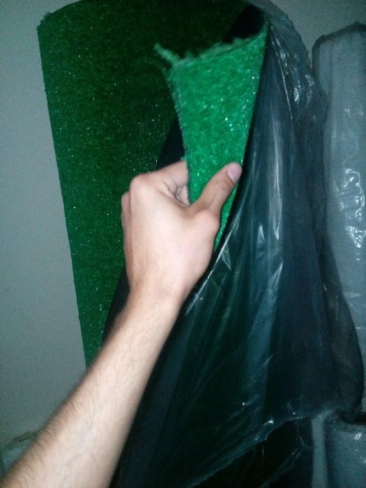 Relva sintética 7 mm verde em rolo