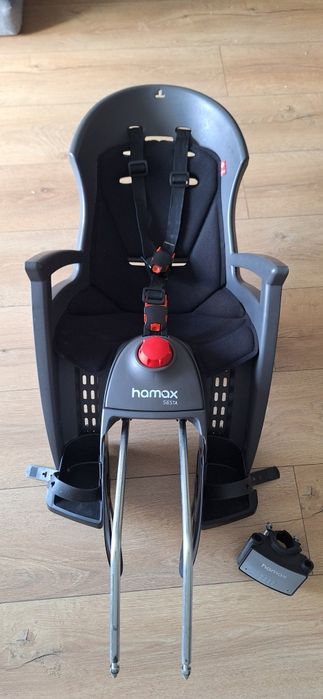Fotelik rowerowy Hamax Siesta, baza, adapter.