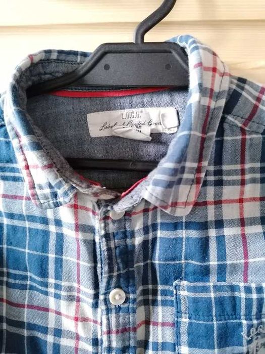 Koszula h&m, koszula w kratę, roz.80-86