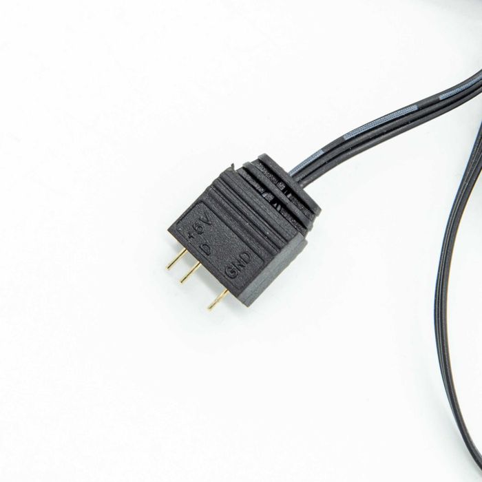 Zestaw czterech wentylatorów MSI 120 x 120 mm APA1225M12 aRGB +złączka