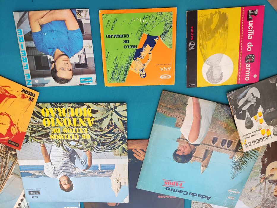 Conjunto de Vinil de música portuguesa e fado